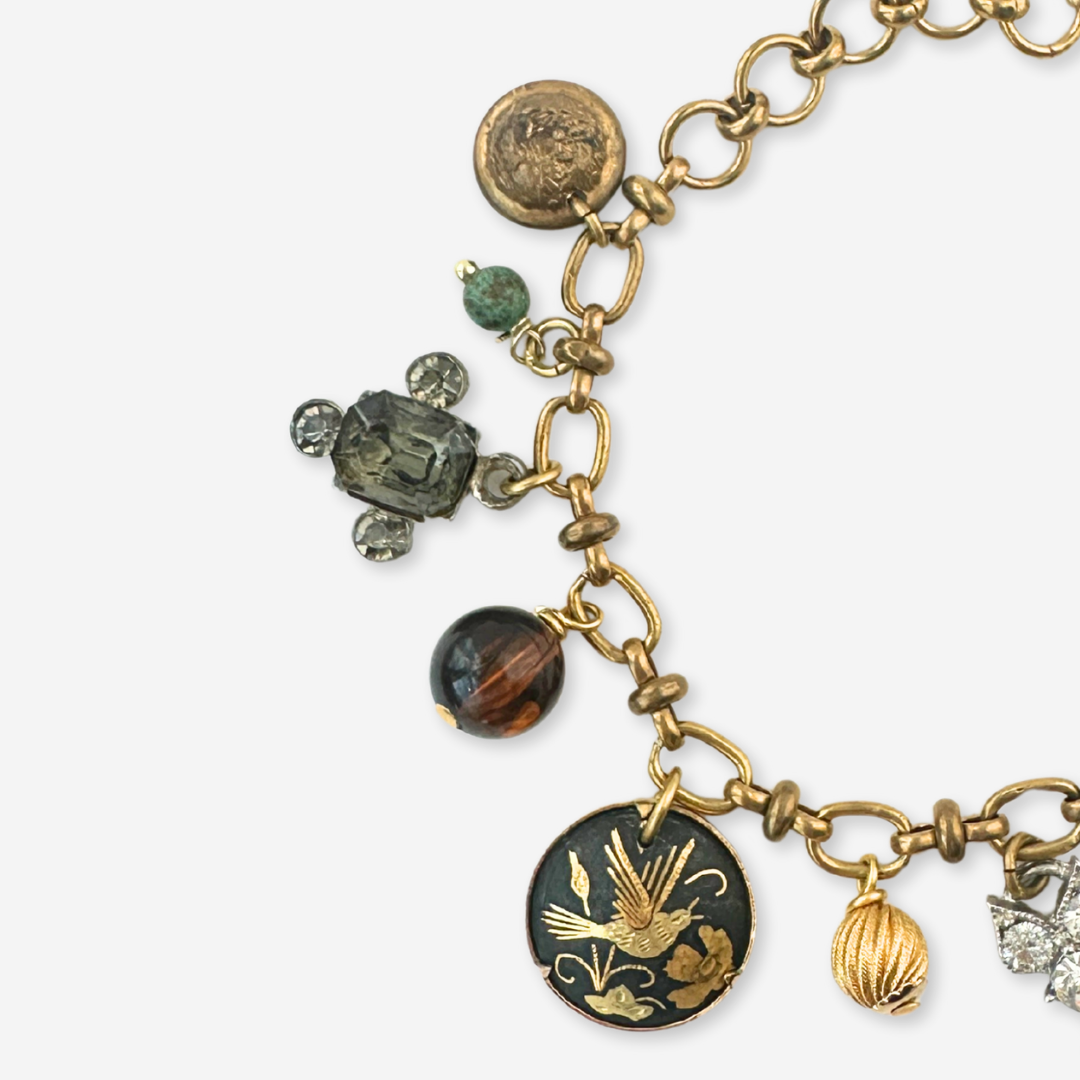 The Vivienne - Repurposed Vintage Charm Bracelet