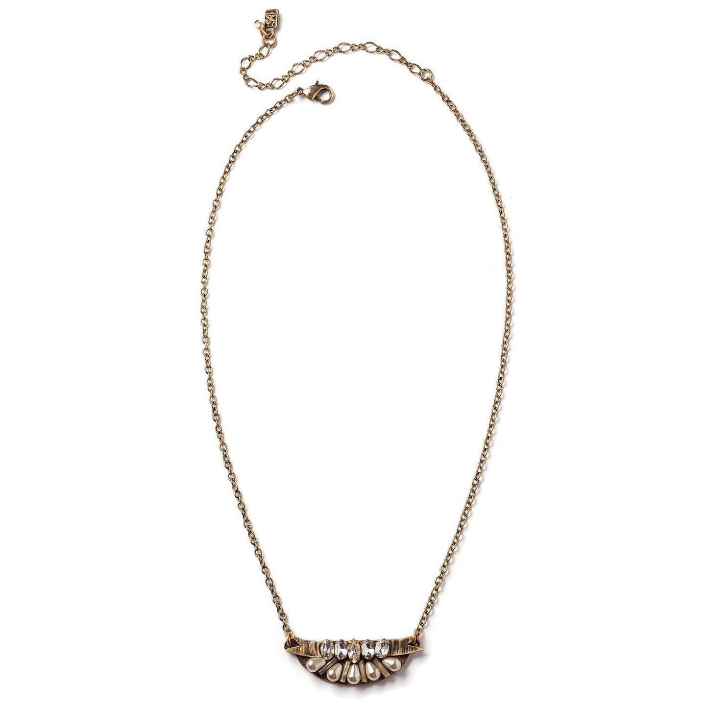 Crystal & Faux Pearl Necklace