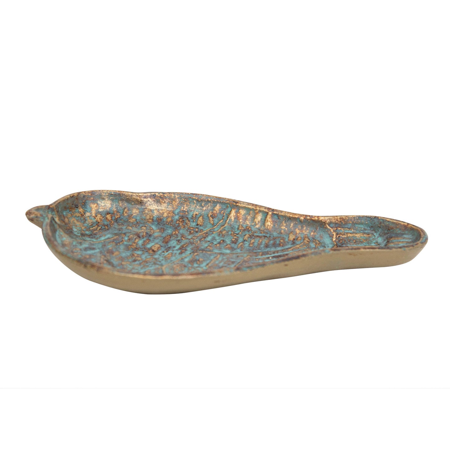 Patinaed Cast Iron Bird Tray