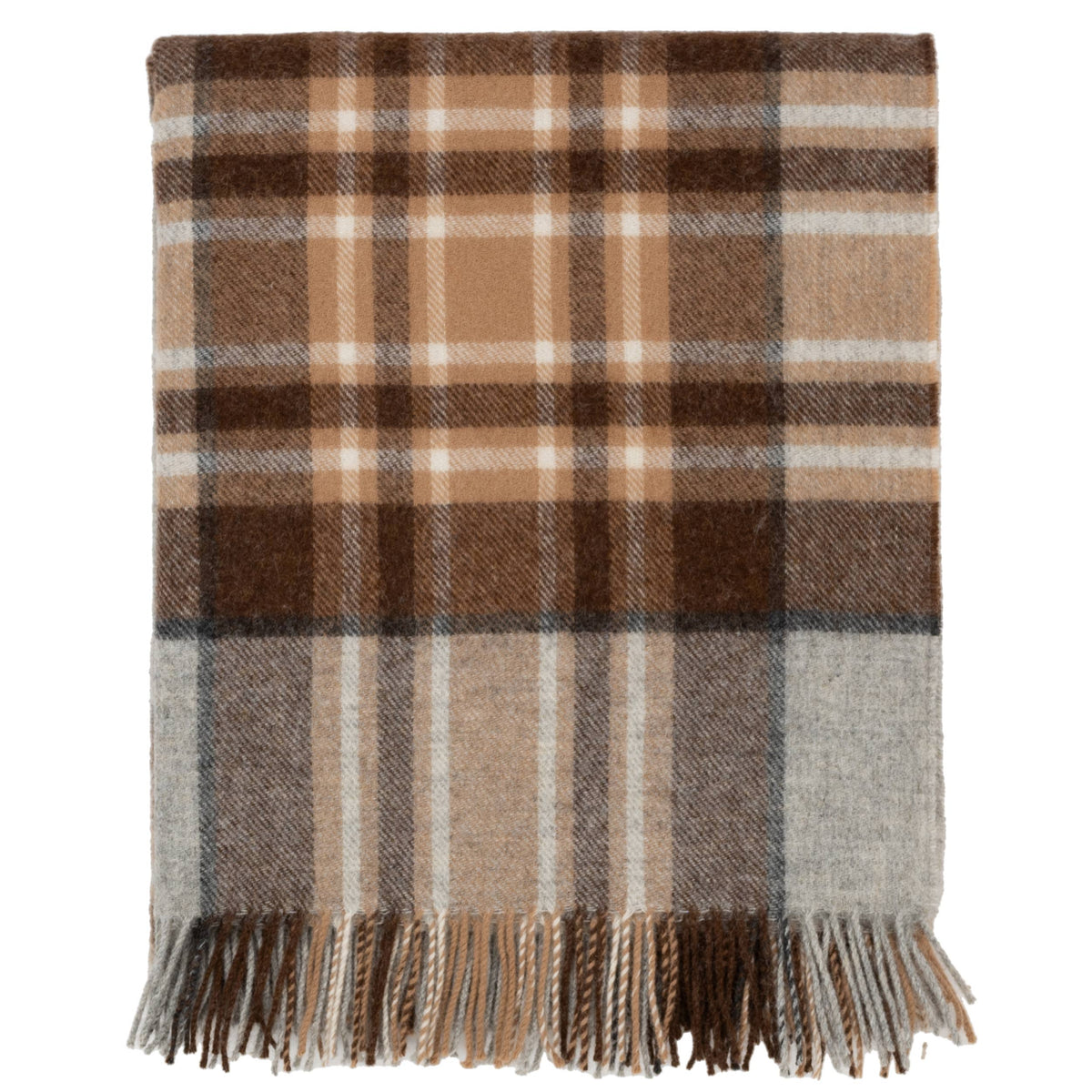 McKellar Tartan Highland Tweeds Shetland Lambswool Throw - Woven in England