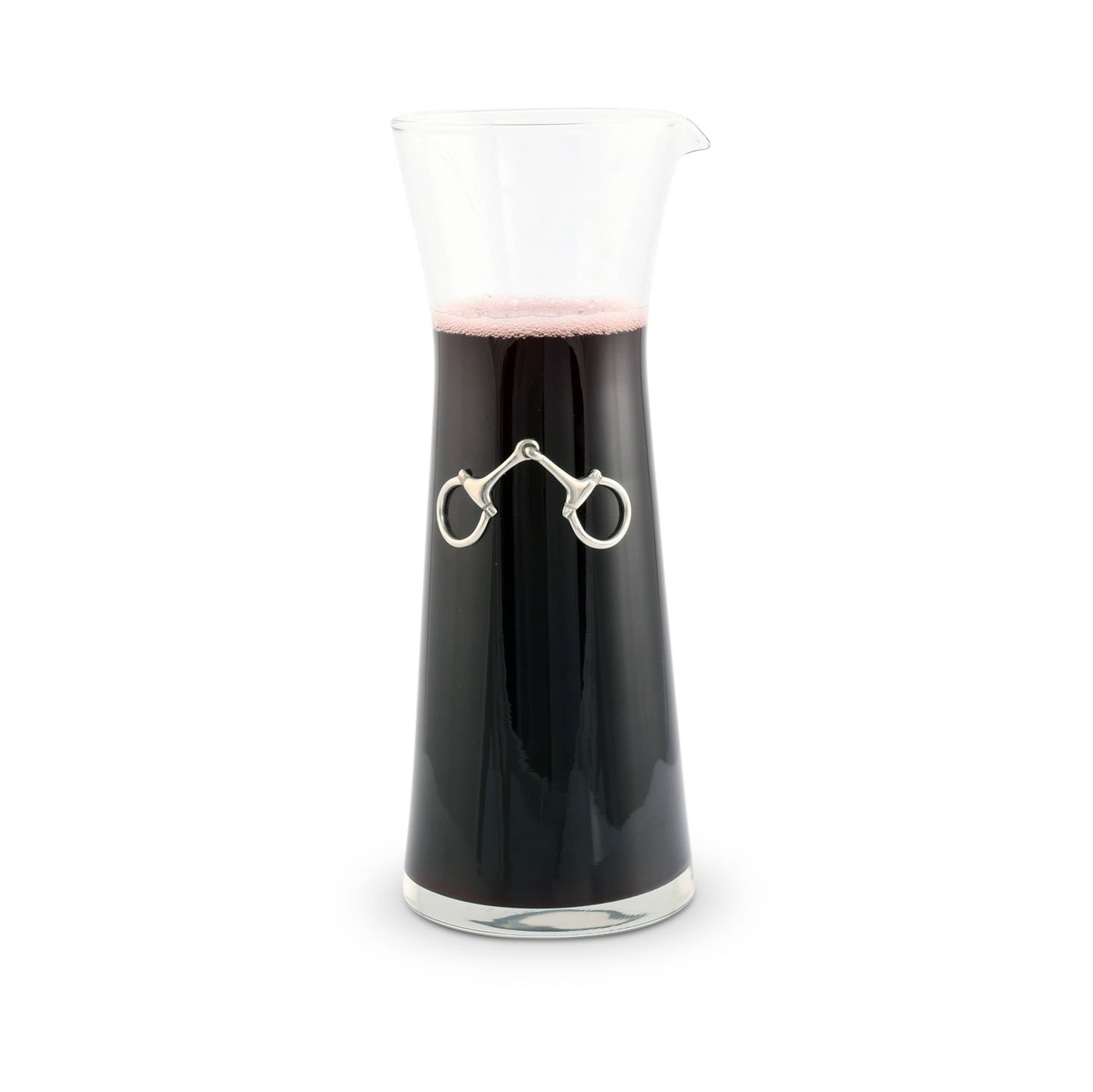 Equestrian Bit Pewter & Glass Wine Carafe - IN STORE OR LOCAL DELIVERY ONLY