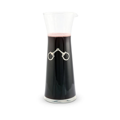 Equestrian Bit Pewter & Glass Wine Carafe - IN STORE OR LOCAL DELIVERY ONLY