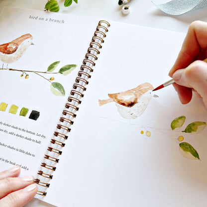 Animals Watercolor Workbook by Watercolor Artist Emily Lex