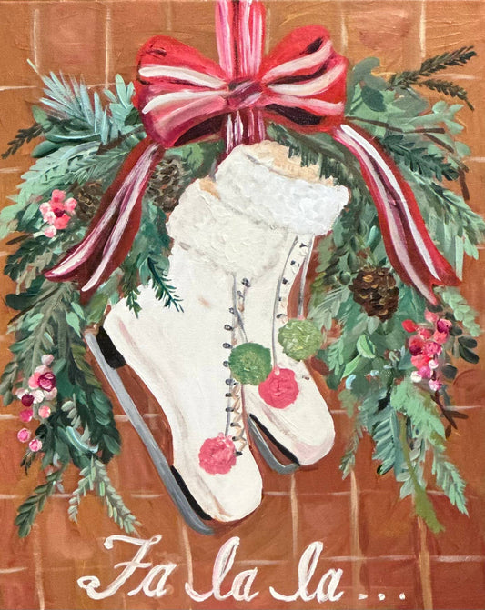 Vintage Ice Skates Greeting Card