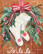 Vintage Ice Skates Greeting Card