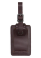 Brown Leather Luggage Tag