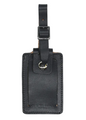Black Leather Luggage Tag