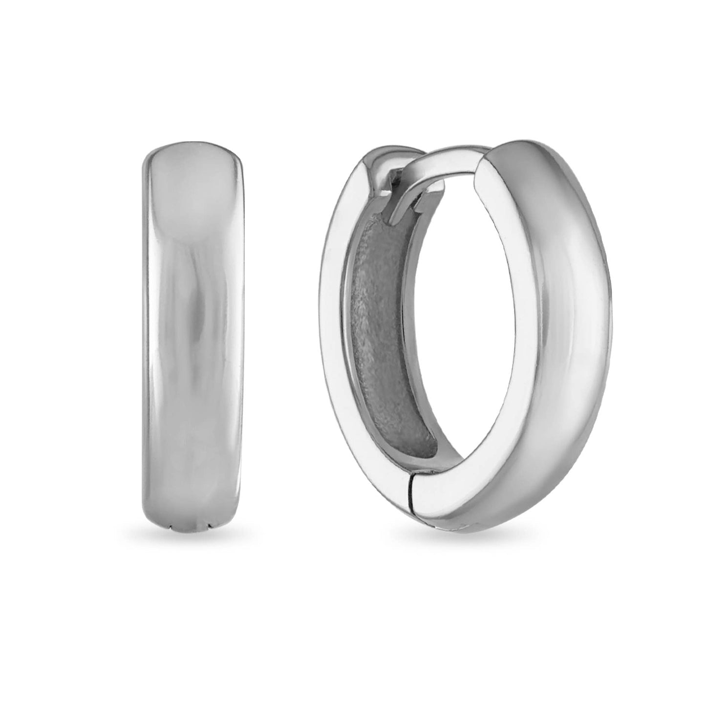 Sterling Silver Classic Huggie Earrings