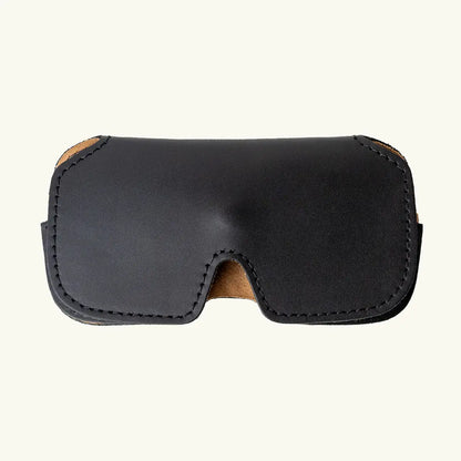 Black Leather Sunglasses Case