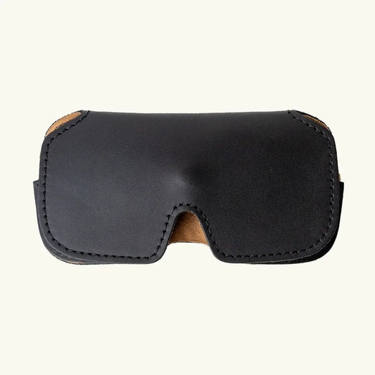 Black Leather Sunglasses Case