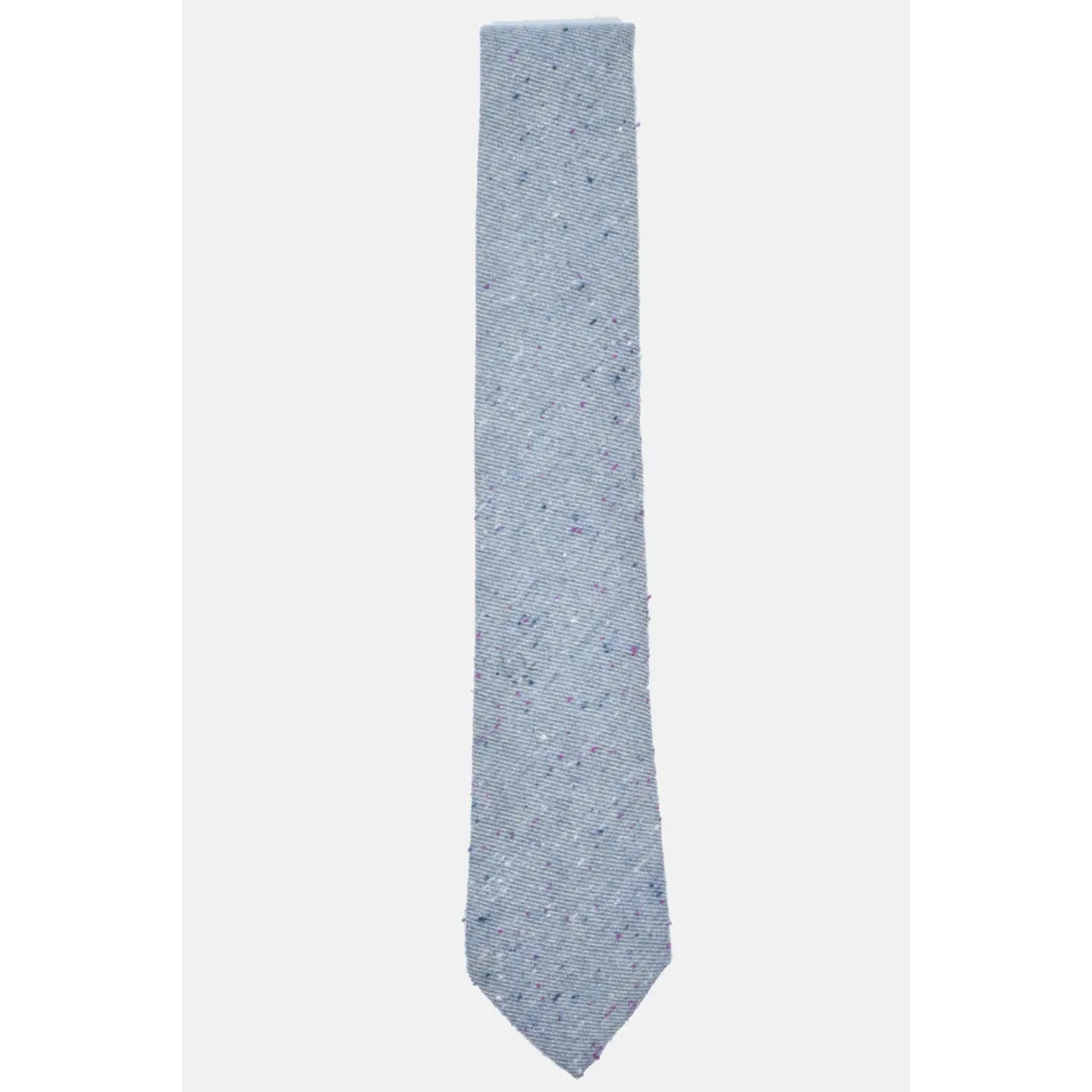 Speckled Light Blue 50% Wool/ 50% Viscose Handmade Necktie