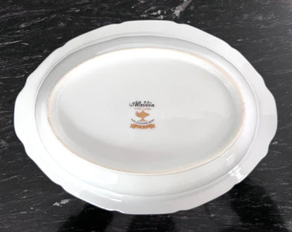 Serving Bowl - Vintage Aladdin Fine China “Fiesta” Occupied Japan Dinnerware Circa 1945-1952