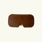 Chocolate Brown Full-Grain Leather Sunglasses Case
