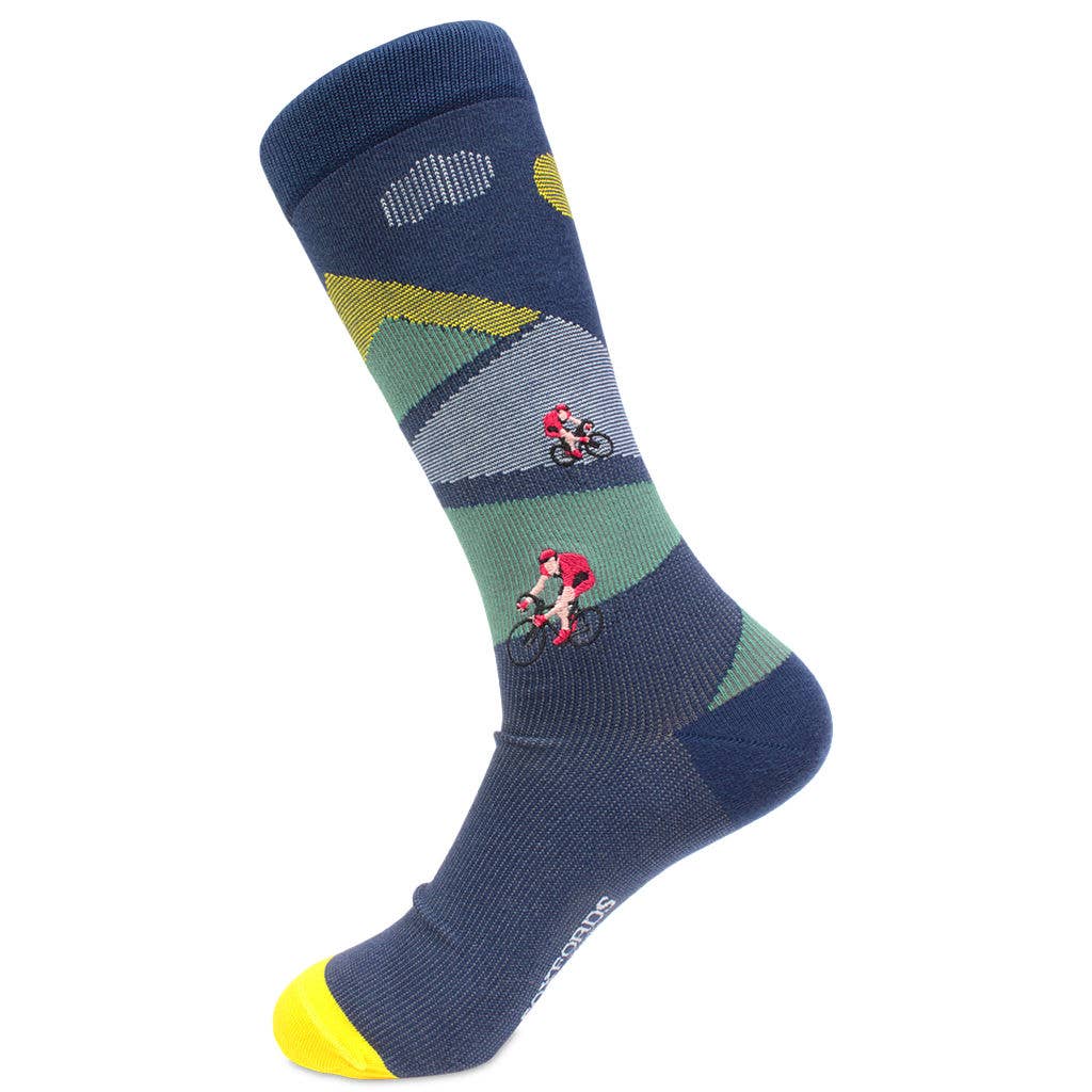 "Cycling Around" - Soxfords NY Biking Themed Fine Men's Socks