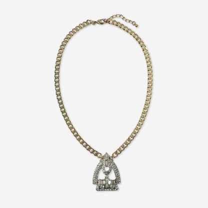 The Margot - Refashioned Vintage Rhinestone Art Deco Necklace