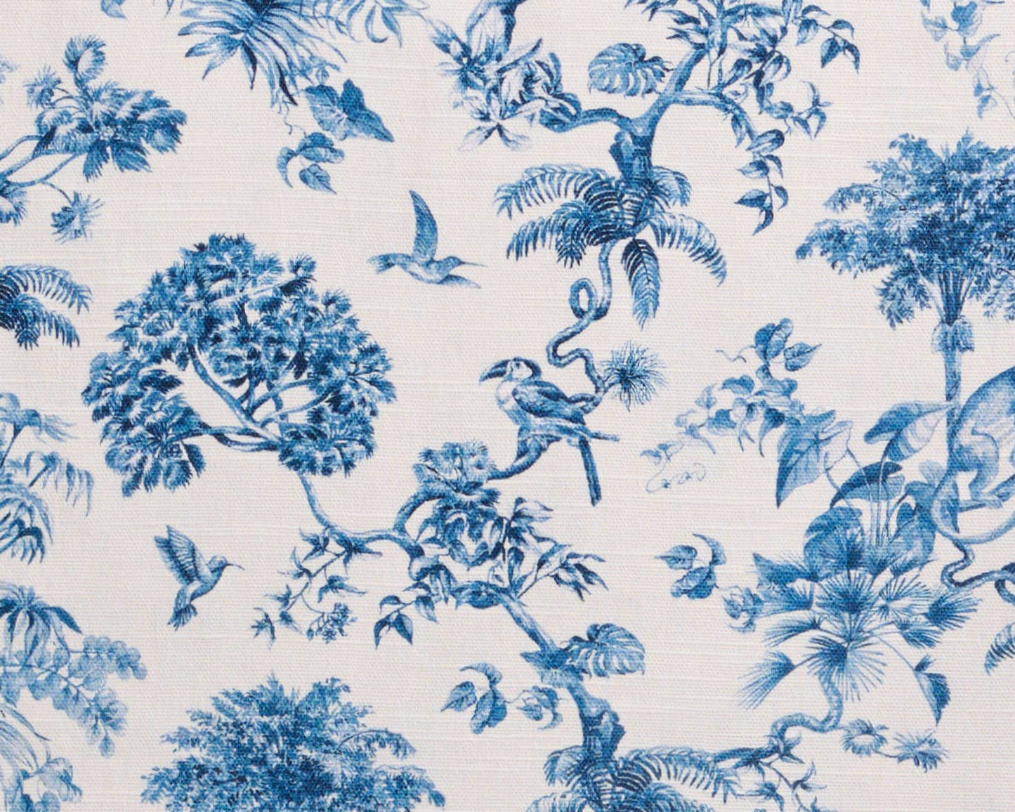Panama Blue & Ivory 100% Cotton Tote Bag