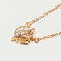Natural Diamond Slices, Pavé Champagne Diamonds & Rutilated Quartz 18kt Gold Vermeil Necklace