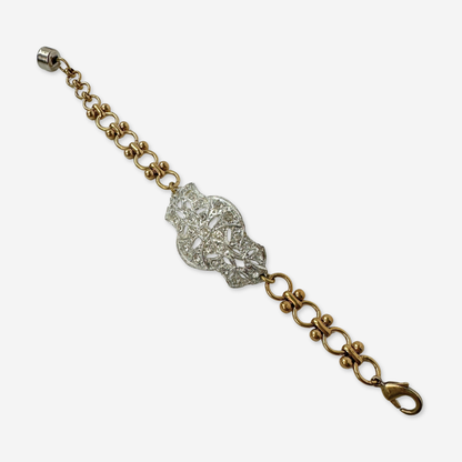 The Hazel - Repurposed Vintage Art Deco Rhinestone Bracelet
