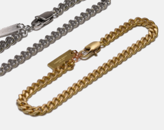 Thin Brass Chain Bracelet