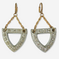 The Millicent - Refashioned Vintage Rhinestone Earrings