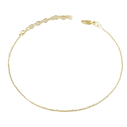 18kt Gold-Filled Link Chain Anklet