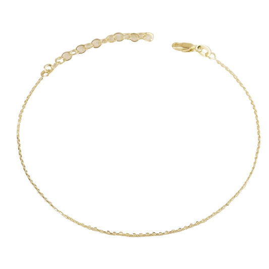 18kt Gold-Filled Link Chain Anklet