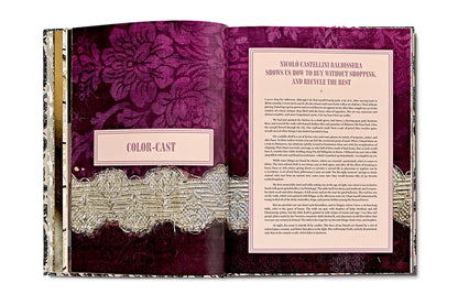 Casa Cabana: An Immersive Visual Anthology on Home Decorating and Entertaining - Hardcover Bound in Saz Paisley Fabric