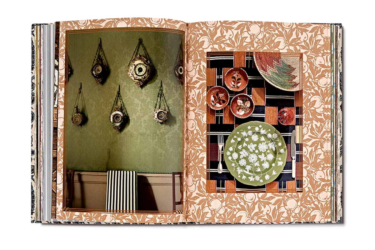 Casa Cabana: An Immersive Visual Anthology on Home Decorating and Entertaining - Hardcover Bound in Saz Paisley Fabric