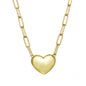 14kt Gold Vermeil Puffy Heart Necklace