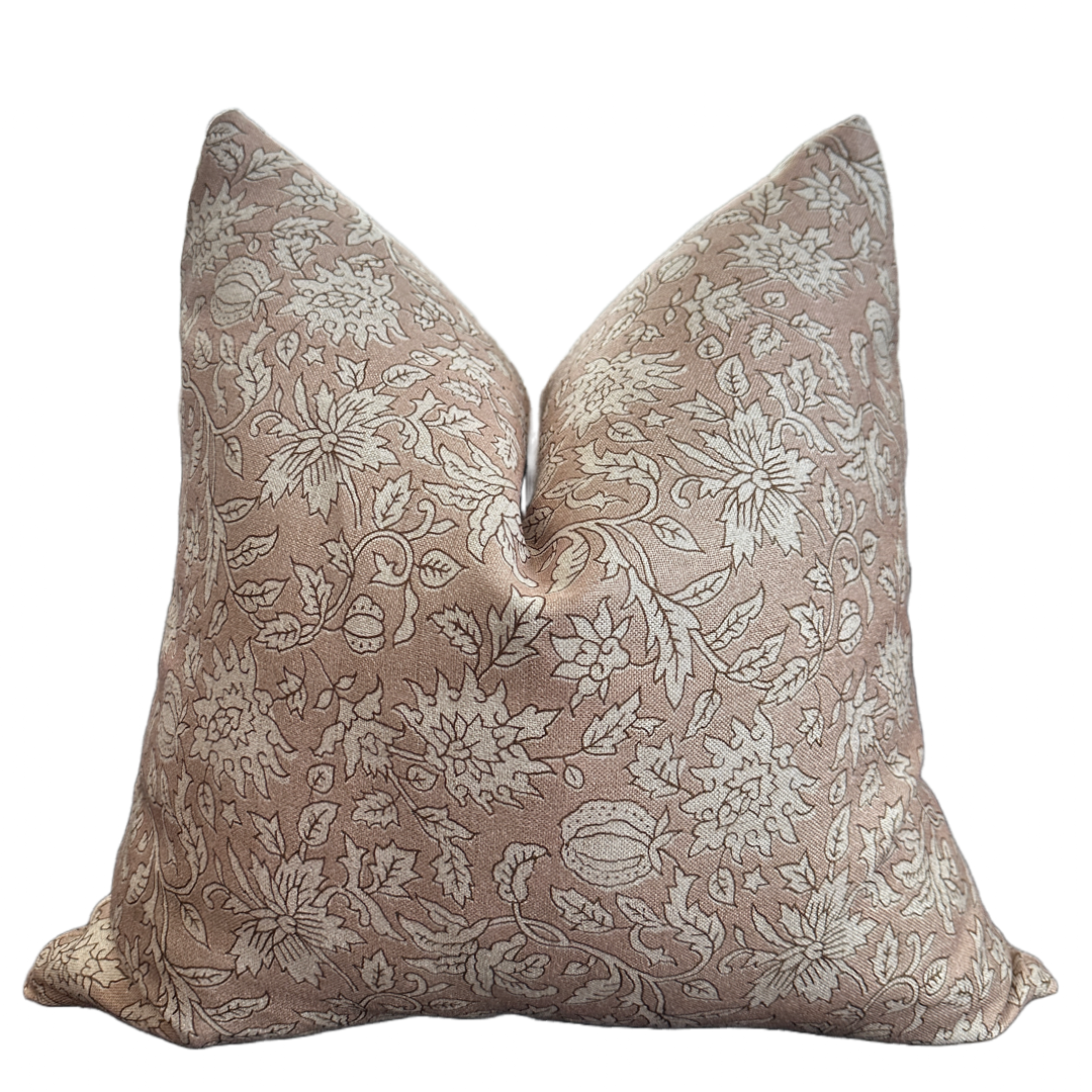 French Clay Pillow with Feather Insert