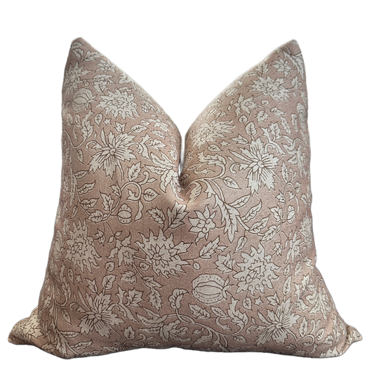 French Clay Pillow with Feather Insert