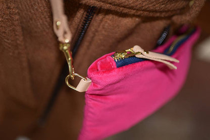 Hot Pink Velvet “Ellie Wristlet Purse - Handmade by Erin Flett