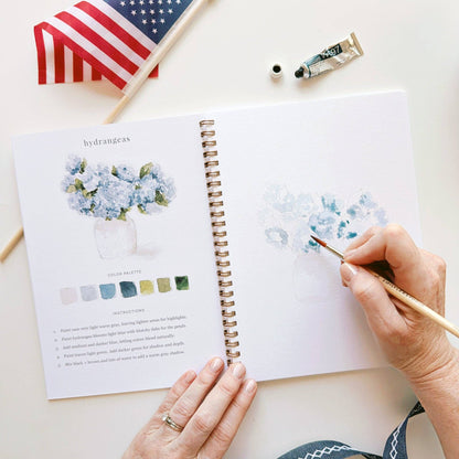 Americana Watercolor Workbook by Watercolor Artist Emily Lex