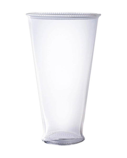 Tall Drinking Glass with Debossed Rims
