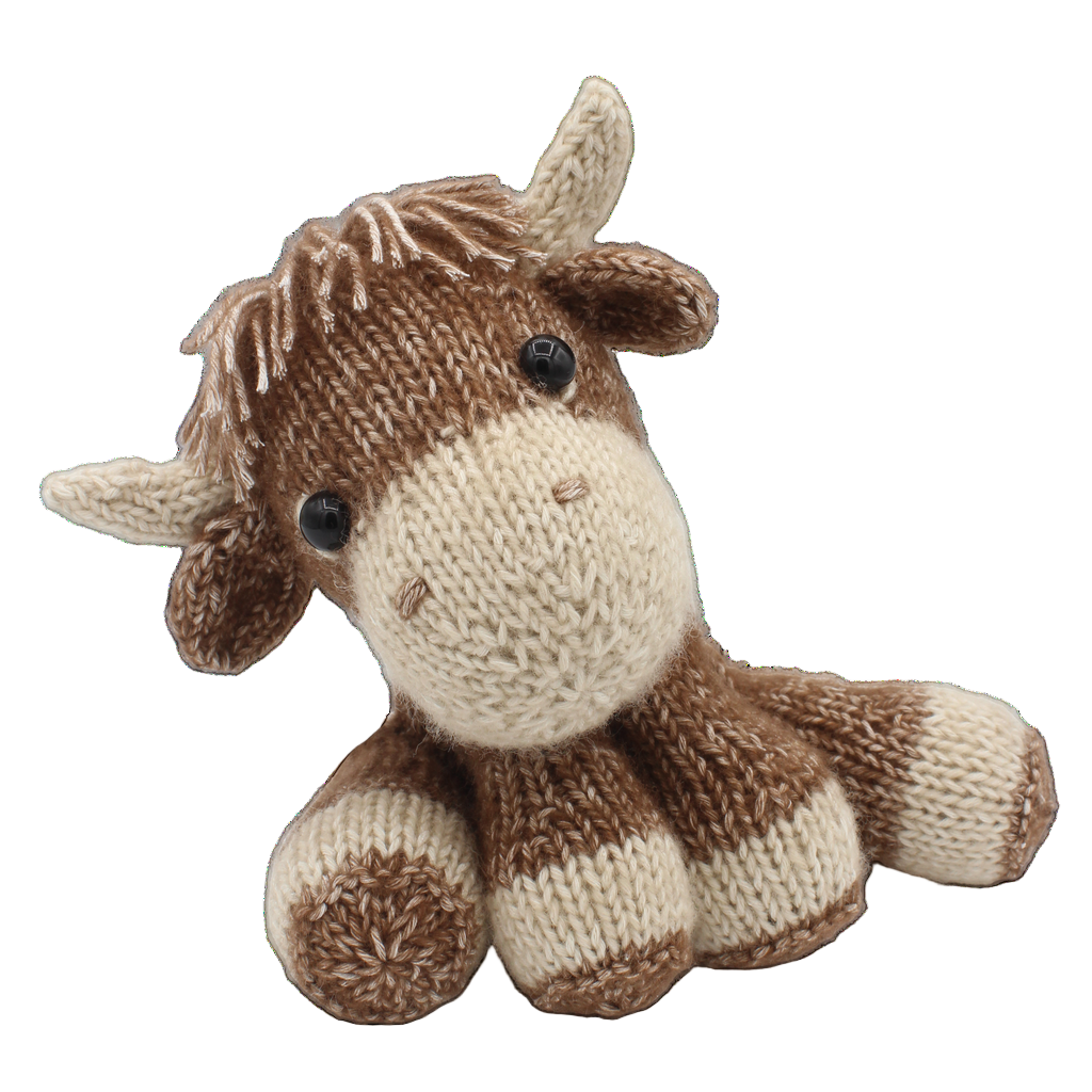 Highlander Cow Stuffed Animal Knitting Kit