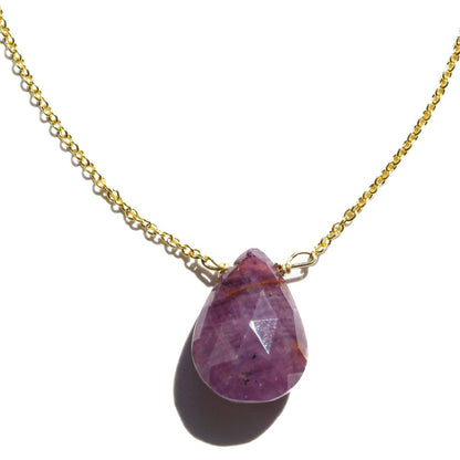 Ruby 14kt Gold Fill Necklace