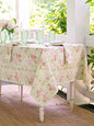 April Cornell 100% Cotton Apple Blossom Light Green Floral Tablecloth - 60x90