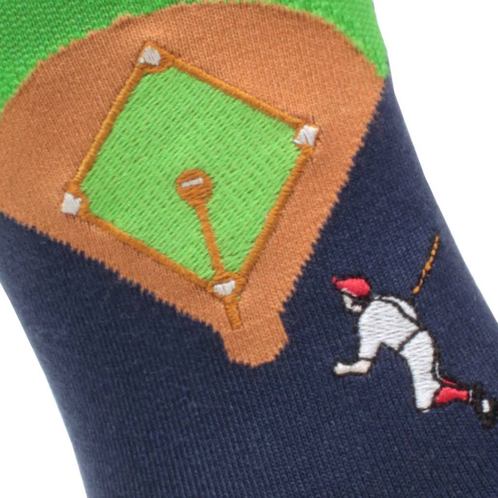 "Batter's Up" - Soxfords NY Baseball Themed Fine Men's Socks