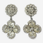 The Henrietta - Refashioned Vintage Rhinestone Silver Earrings