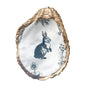 Rabbit Handmade Decoupaged Oyster Shell Trinket Dish