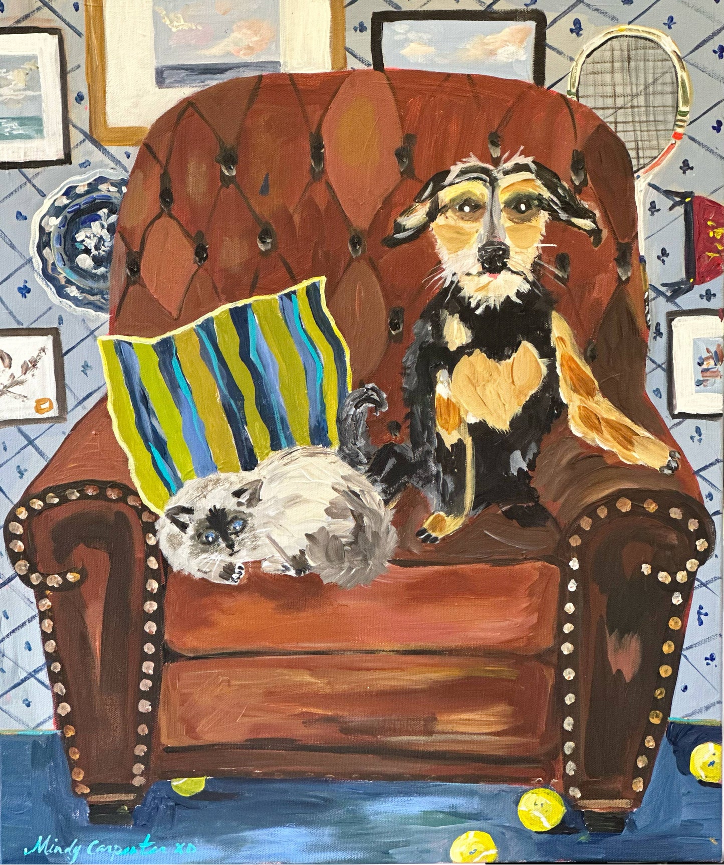 Club Chair Greeting Card