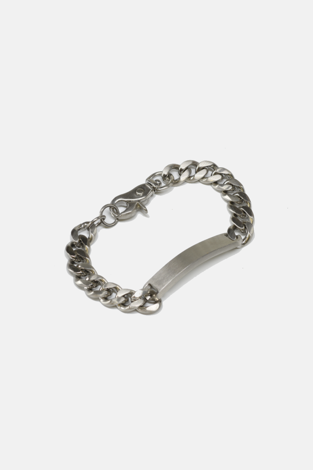 Steel Nameplate Chain Bracelet