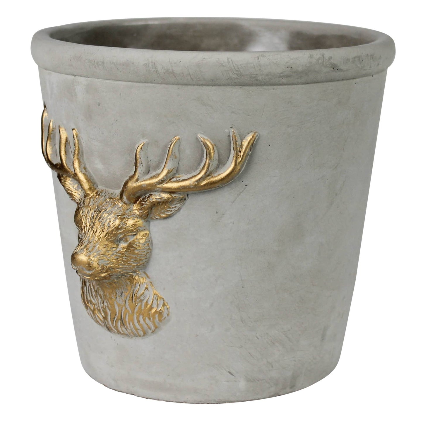 Stag Cement Planter Pot