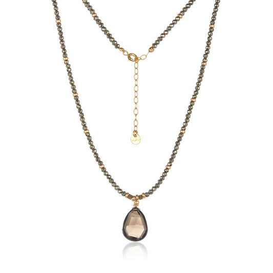 Smoke & Spark Quartz Necklace