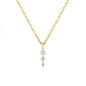 Diamond Drop 14kt Gold Necklace