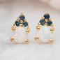 Opal & London Blue Topaz Doublet Studs