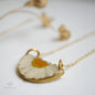 Daisy Half Moon Necklace