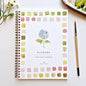 Flowers Watercolor Workbook by Watercolor Artist Emily Lex