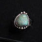 Native American Made Turquoise Sterling Silver Ring - Size 6