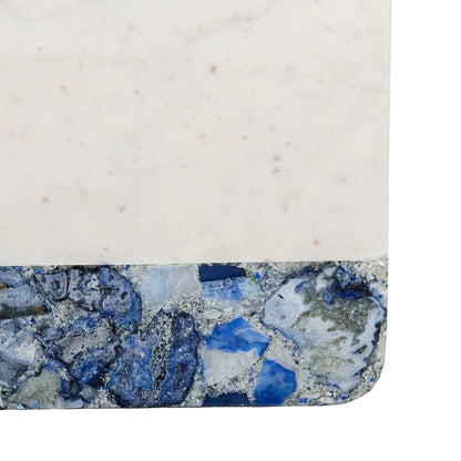 Blue Agate & Marble Serving Board